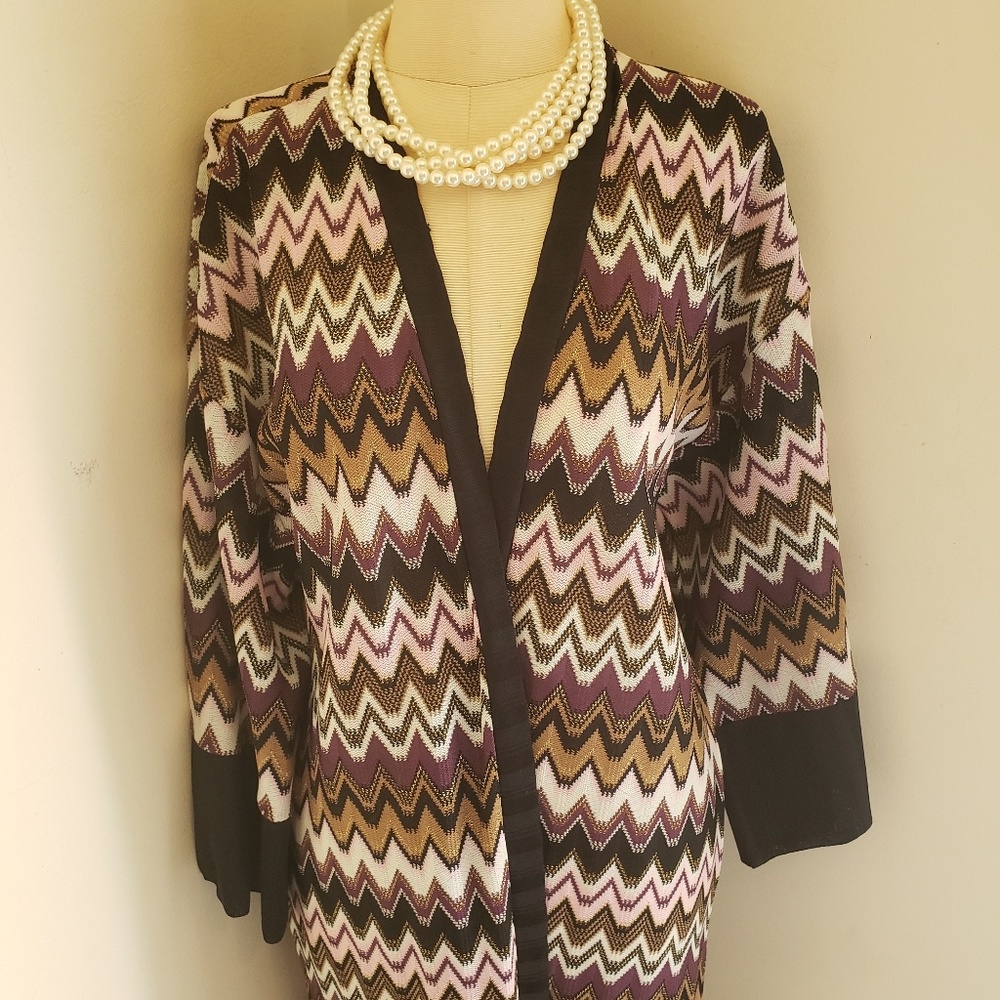 NEWPORT NEWS PRETTY CHEVRON MIDI SWEATER - Picture 4 of 6